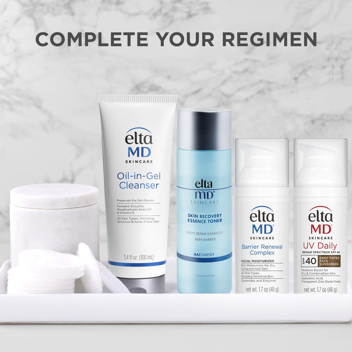 EltaMD UV Daily DEEP TINTED SPF 40 Face Sunscreen Moisturizer with Zinc Oxide 1.7 oz Pump