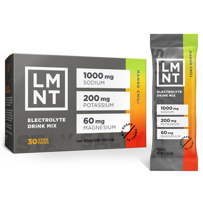 LMNT Zero Sugar Electrolytes Mango Chili Salt 30 Count