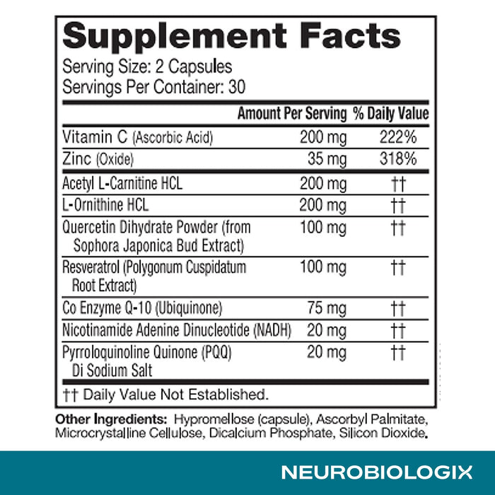 Neurobiologix Mito Cell PQQ 60 Capsules