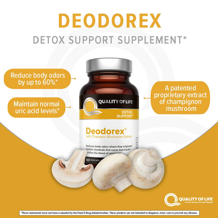 Quality of Life - Deodorex - 60 Vegicaps