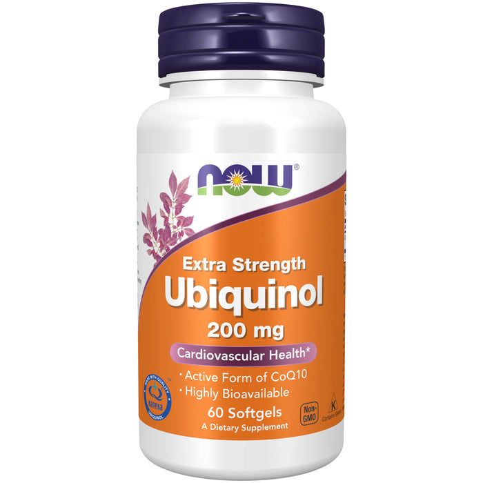 NOW Supplements, Ubiquinol 200 mg 60 Softgels