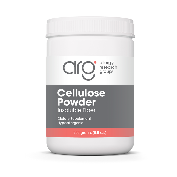 Allergy Research Group - Cellulose Powder - Insoluble Fiber, Colon Health - 250 Grams (8.8 oz)