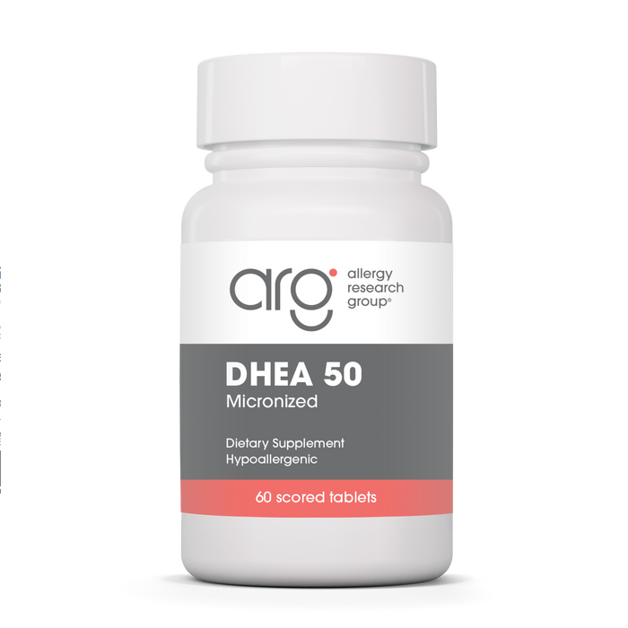 Allergy Research Group - DHEA 50 mg - 60 Scored Tablets