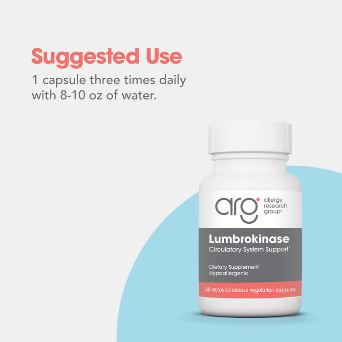 Allergy Research Group Lumbrokinase 60 Delayed Release Capsules