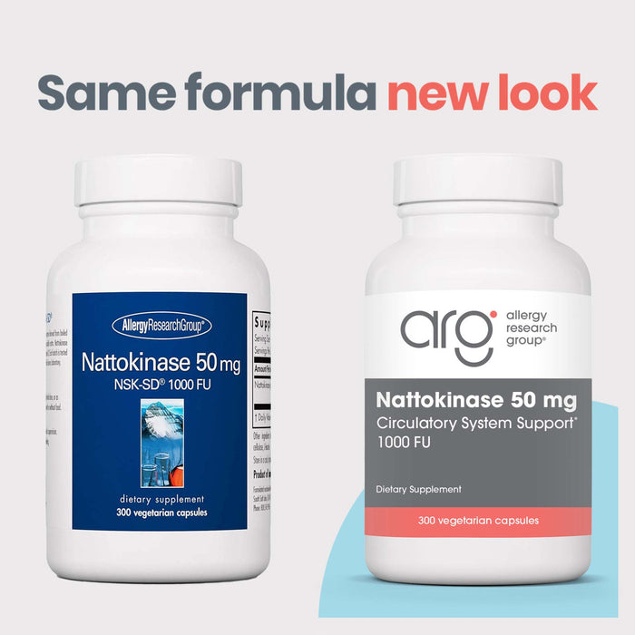 Allergy Research Group Nattokinase NSK-SD 50mg - 90 Vegetarian Capsules