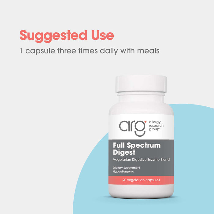 Allergy Research Group Full Spectrum Digest with Glutalytic 90 Veg Capsules