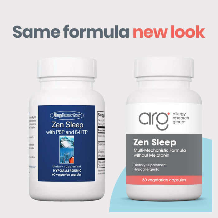 Allergy Research Group - Zen Sleep - with P5P and 5-HTP - 60 Vegetarian Capsules