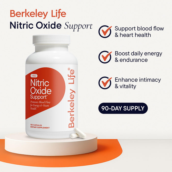 Berkeley Life Nitric Oxide Support Supplement - 180 Count
