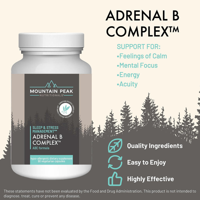 Mountain Peak Adrenal B Complex - 90 Vegetarian Capsules