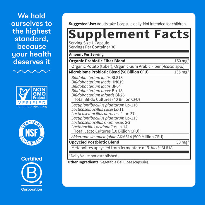 Garden of Life Dr. Formulated Microbiome Balance – 12 Probiotic Strains, 30 Vegetarian Caps