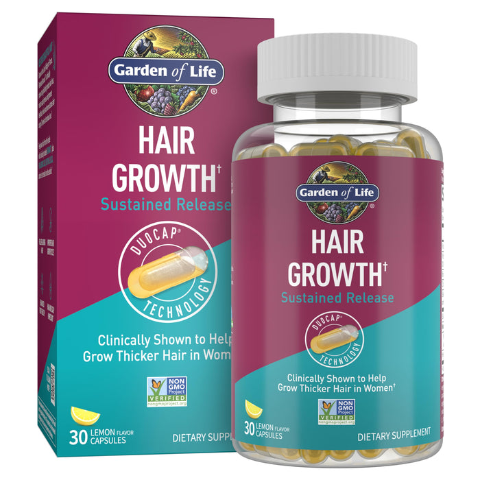Garden of Life Hair Growth 30 Plant-Based Capsules