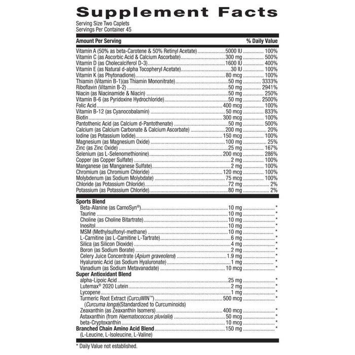 GNC Mega Men Sport Multivitamin 90 Caplets