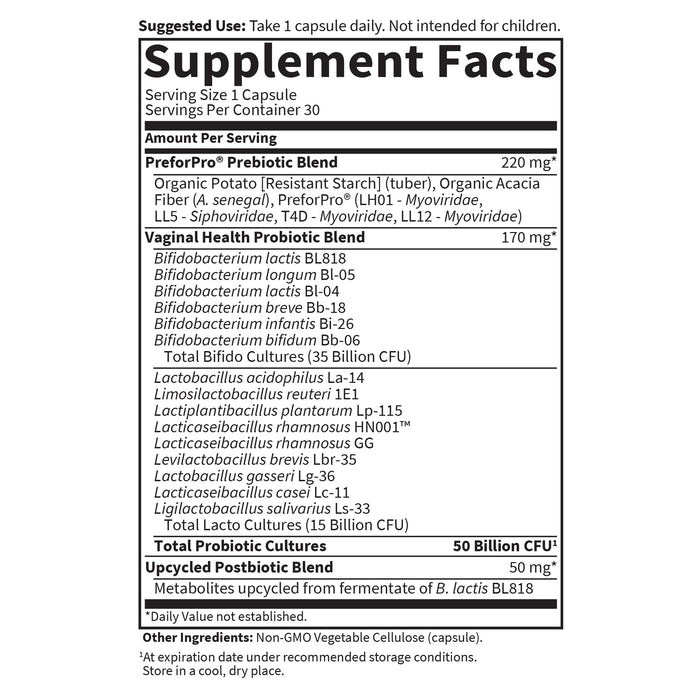 Garden of Life Dr Formulated Once Daily Women's PH 50 Billion 30 veg caps