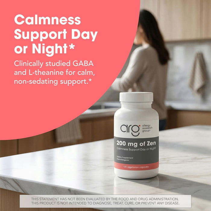 Allergy Research Group 200 mg of Zen 120 Veg Capsules