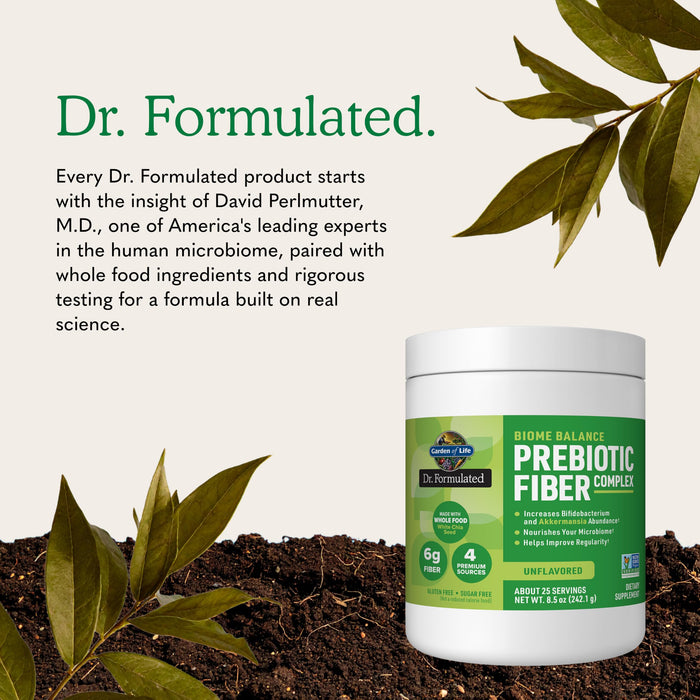 Garden of Life Dr. Formulated Biome Balance Prebiotic Fiber, 8.5 oz