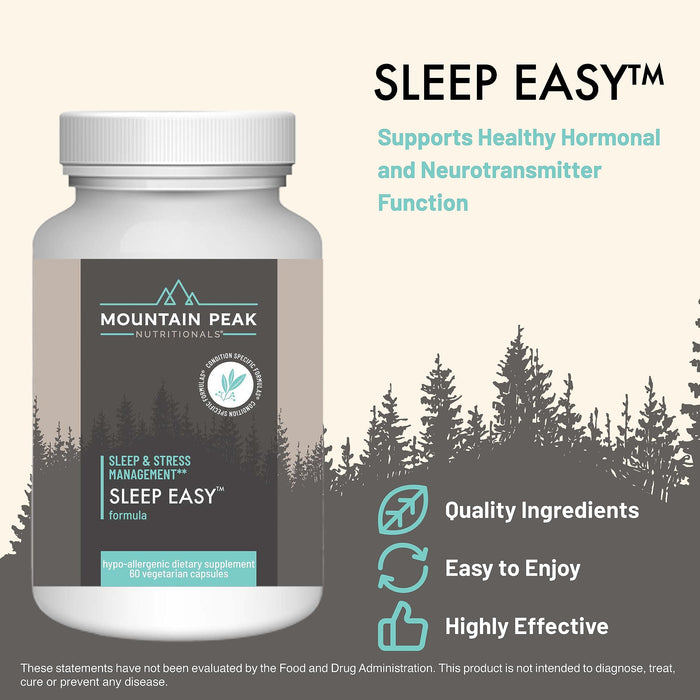 Mountain Peak Nutritionals Sleep Easy - Sleep Support Supplement 60 Capsules