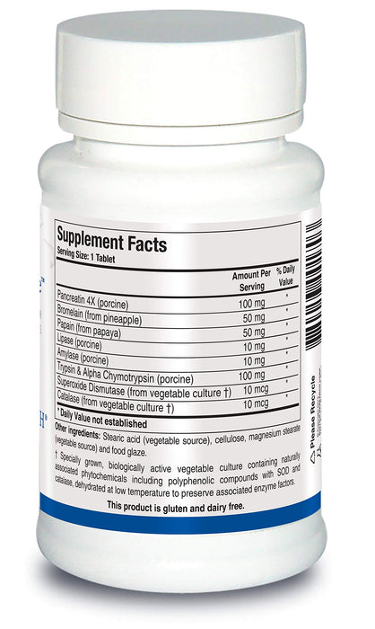 BIOTICS RESEARCH Intenzyme Forte™ Proteolytic Pancreatic Enzymes – 50 Tabs