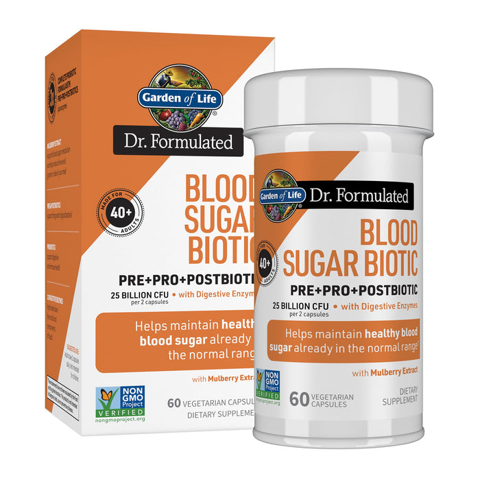 Garden of Life Dr. Formulated Blood Sugar Biotic, 60 Capsules
