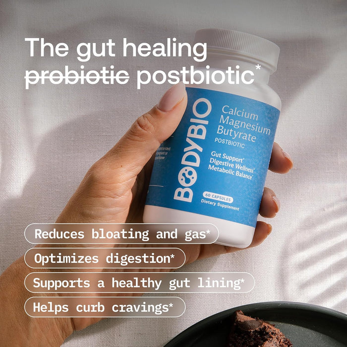 BodyBio Butyrate with Calcium & Magnesium 100 Capsules