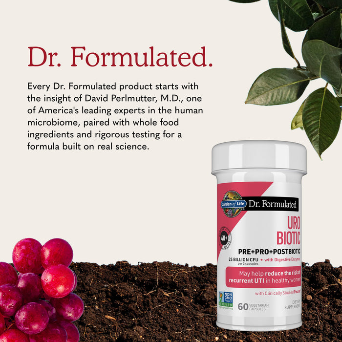 Garden of Life Dr. Formulated URO Biotic 40+, 60 Capsules
