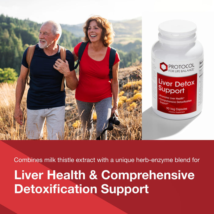PROTOCOL FOR LIFE BALANCE Liver Detox Support - Liver Cleanse Detox - 90 Veg Capsules