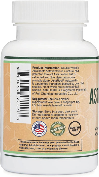 Double Wood Supplements Astaxanthin (AstaReal) 12mg 60 softgels