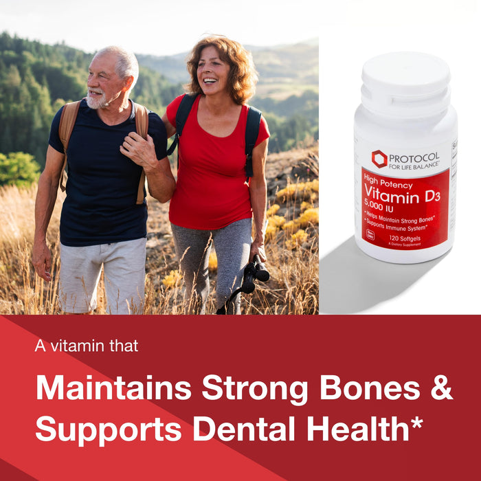 PROTOCOL FOR LIFE BALANCE - Vitamin D3 5000 IU - 120 Softgels