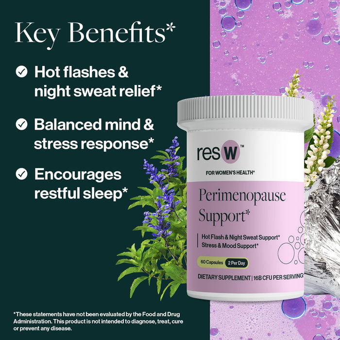 ResBiotic resW Perimenopause Postbiotic Supplement for Women  60 Capsules