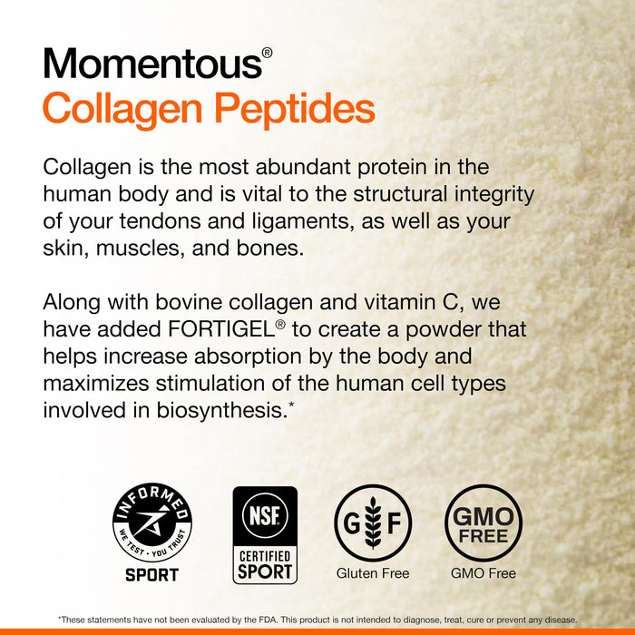 Momentous Grass Fed Collagen Peptides Powder 1.12 LB 507G