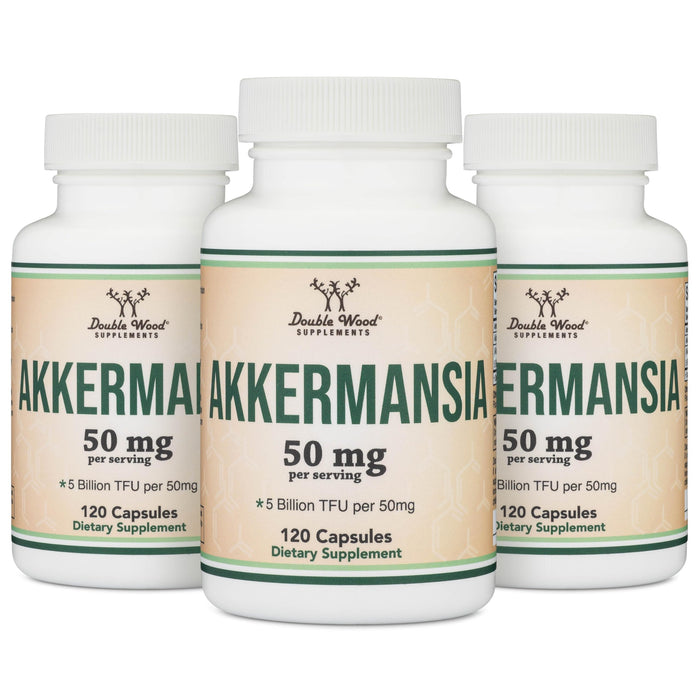Double Wood Supplements Akkermansia 60 Capsules, 50mg per Serving