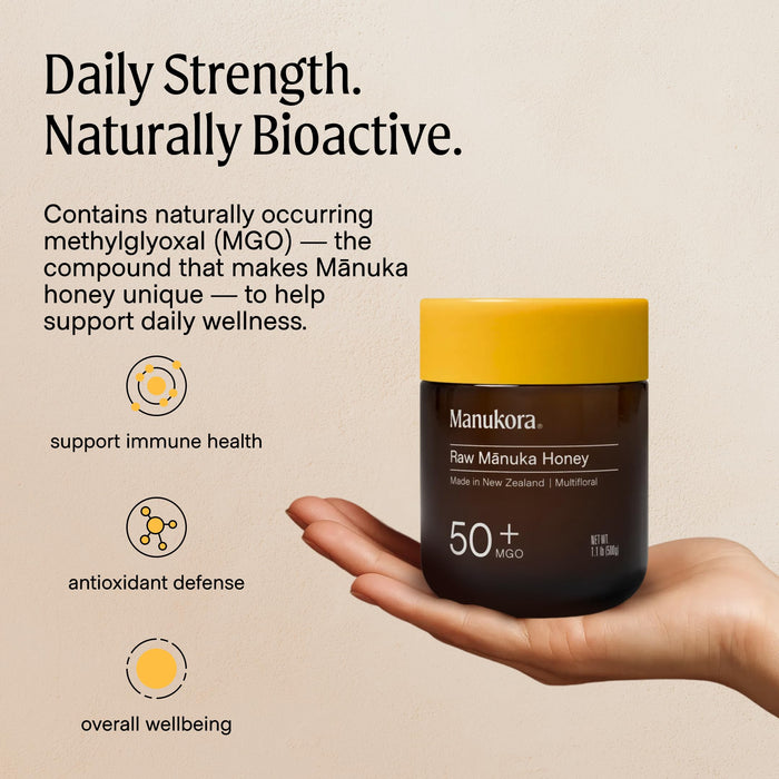 Manukora Raw Manuka Honey MGO 50+ New Zealand 500g