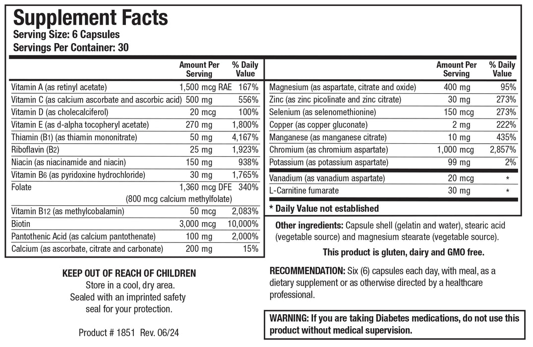 Biotics Research GlucoBalance 180 Capsules