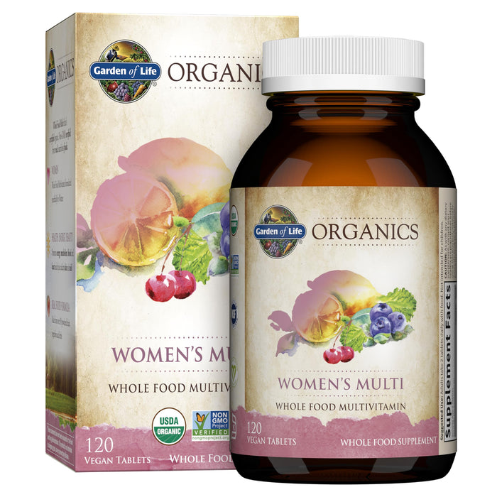 Garden of Life Organics Women's Multivitamin 120 Vegan Tablets