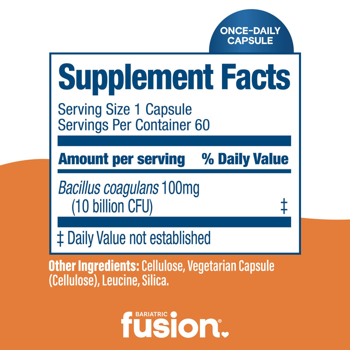 Bariatric Fusion Probiotic 10 Billion CFU 60 Capsules