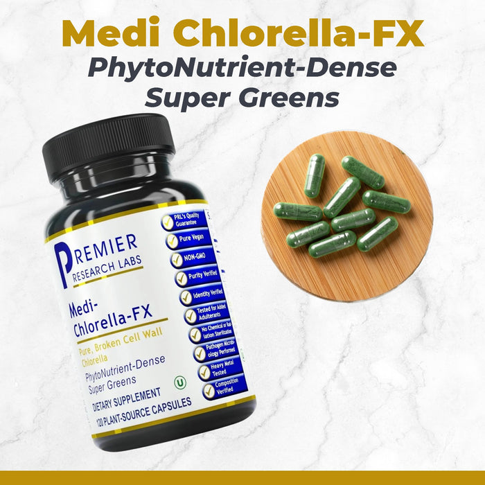 Premier Research Labs Medi Chlorella-FX 120 Veg Capsules