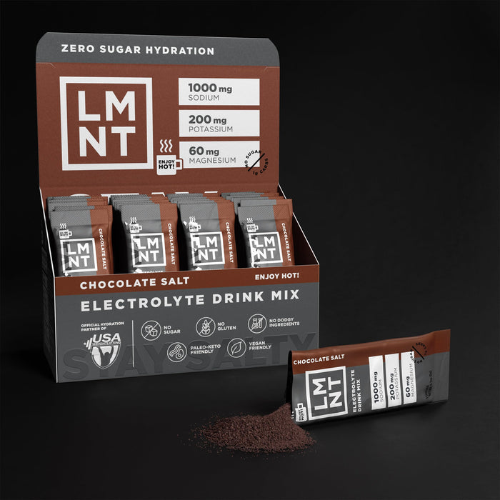 LMNT Zero Sugar Chocolate Salt Drink Mix 30 Count