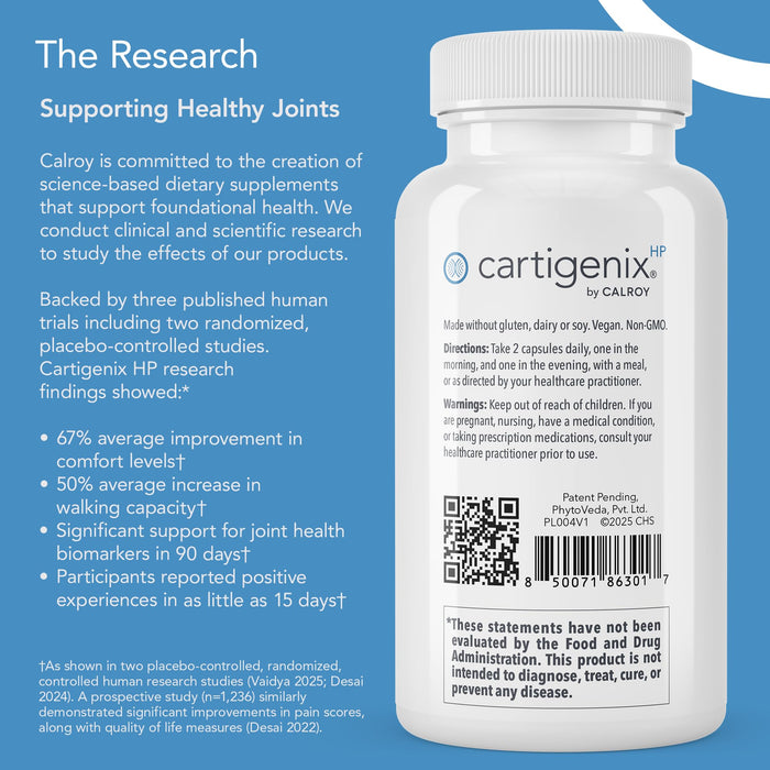 Calroy Cartigenix HP Joint & Cartilage Support Supplement  – 60 Vegan Capsules
