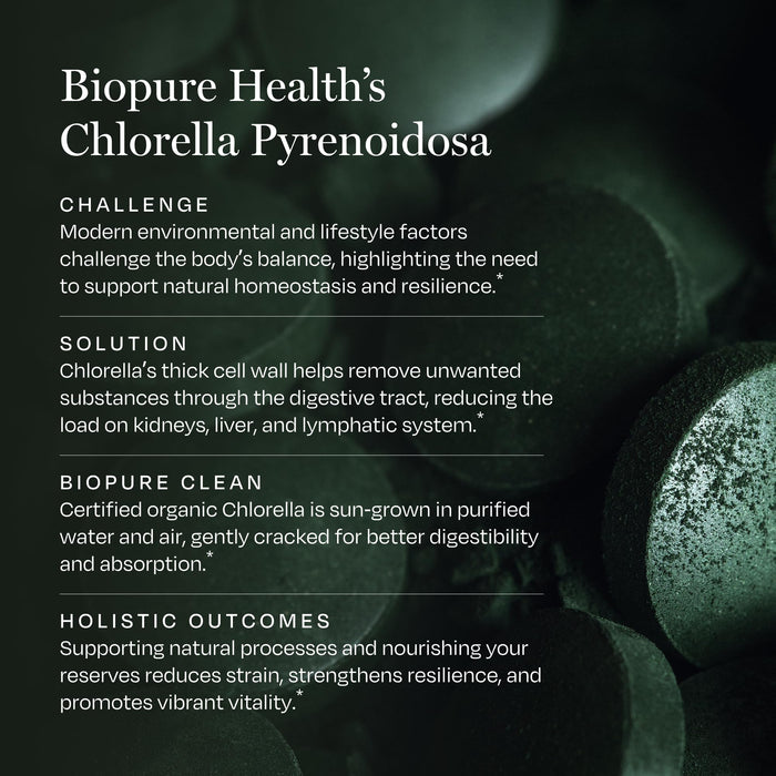 BioPure Organic Chlorella Pyrenoidosa Tablets - 1,000 Count