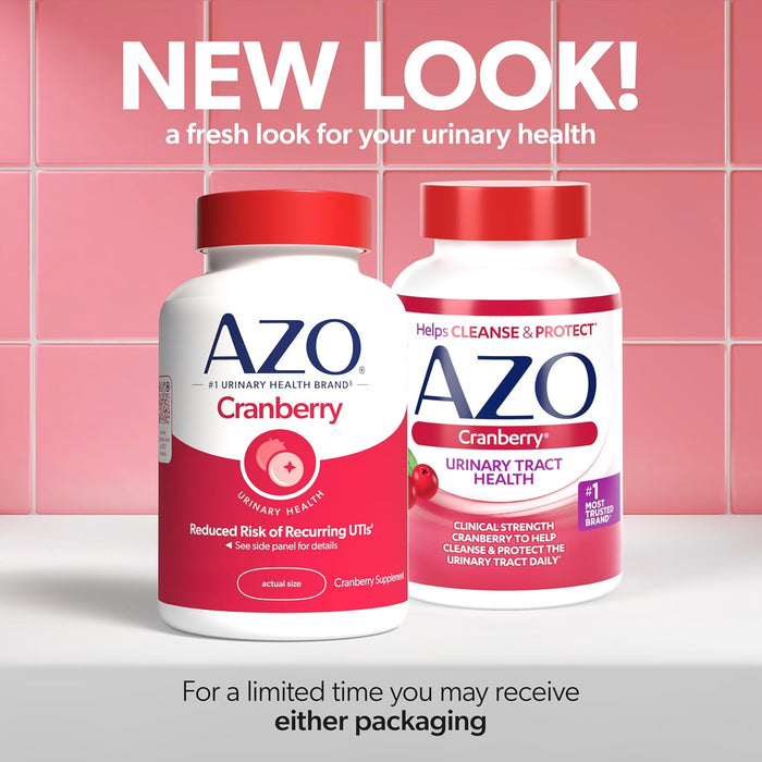 AZO Cranberry Urinary Tract Health Supplement 100 Softgels