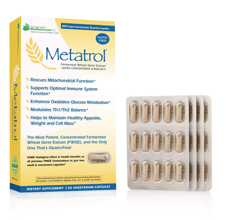 American BioSciences Metatrol,  60 Vegetarian Capsules, 41mg of FWGE-SC per Serving (1)