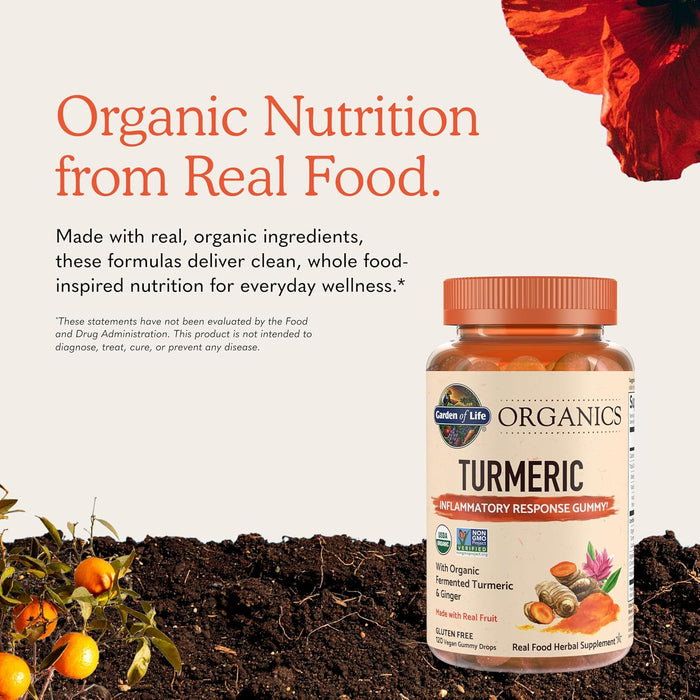 Garden of Life Organics Turmeric Inflammatory 120 Vegan Gummies