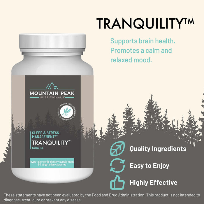 Mountain Peak Nutritionals Tranquility Formula - 90 Vegetarian Capsules
