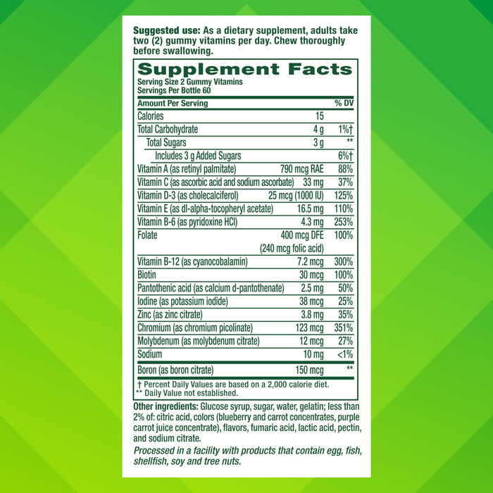 Vitafusion Multivitamins for Men 120 Gummies Berry Flavored