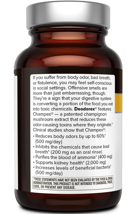 Quality of Life - Deodorex - 60 Vegicaps