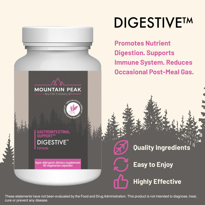 Mountain Peak Nutritionals Digestive Enzymes & Probiotics for Gut Health & Bloating Relief - 90 Vegetarian Capsules