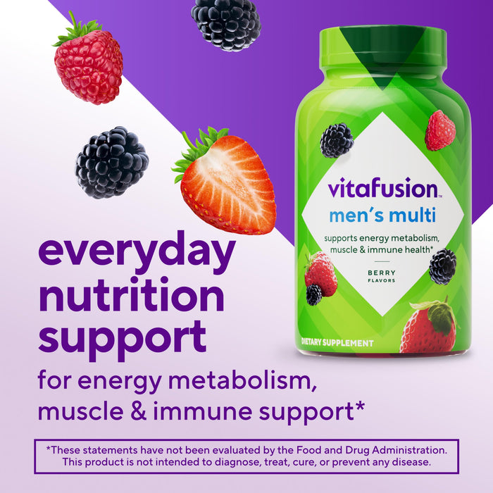 Vitafusion Multivitamins for Men 120 Gummies Berry Flavored