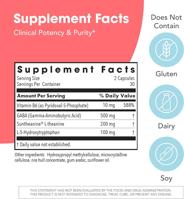 Allergy Research Group - Zen Sleep - with P5P and 5-HTP - 60 Vegetarian Capsules