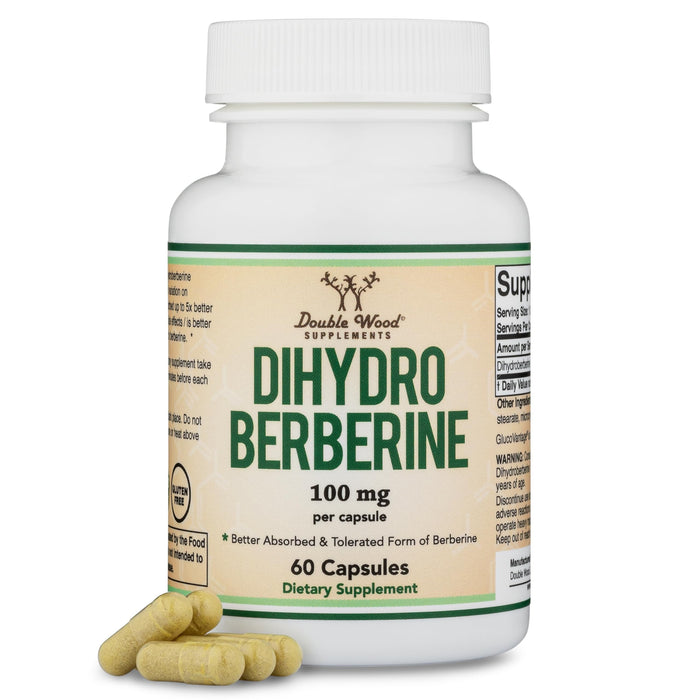 Double Wood Dihydroberberine Supplement 100mg 60 Capsules