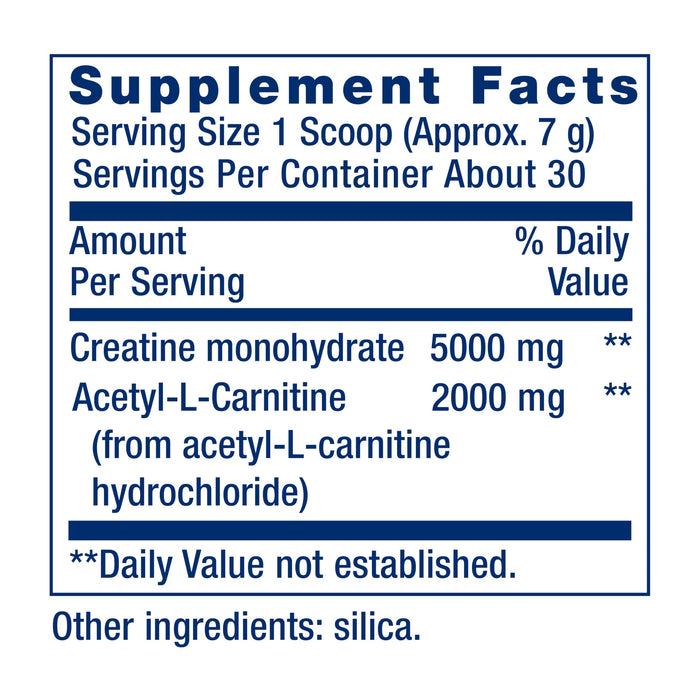 Life Extension, Creatine & Acetyl-L-Carnitine, Energy Plus Life Extension, Creatine & Acetyl-L-Carnitine, Energy Plus