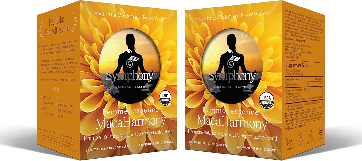 Femmenessence MacaHarmony  2-Pack 240 Vegan Capsules 120-day supply